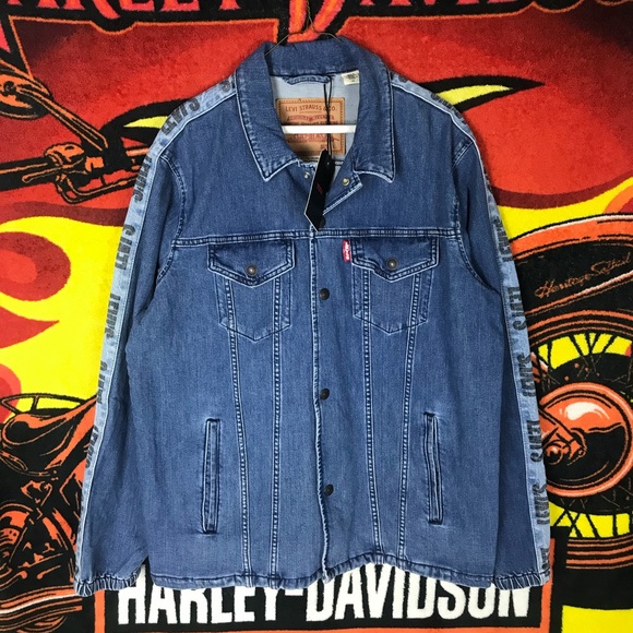 Levi’s Premium Denim Trucker Snap Button Jacket - Picture 2 of 7